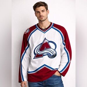 Vintage Starter NHL Colorado Avalanche Hockey Jersey Size L Excellent Condition